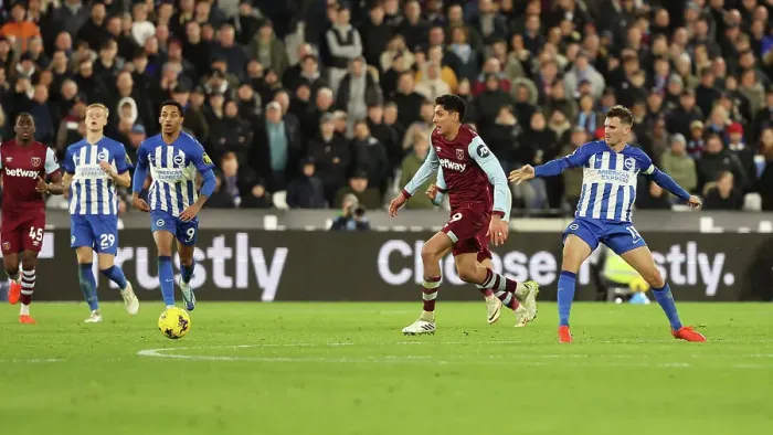 Framed Print : 2nd January 2024: A Battle in the Premier League - West Ham United vs. Brighton & Hove Albion Framed Print : 2nd January 2024: A Battle in the Premier League - West Ham United vs. Brighton & Hove Albion