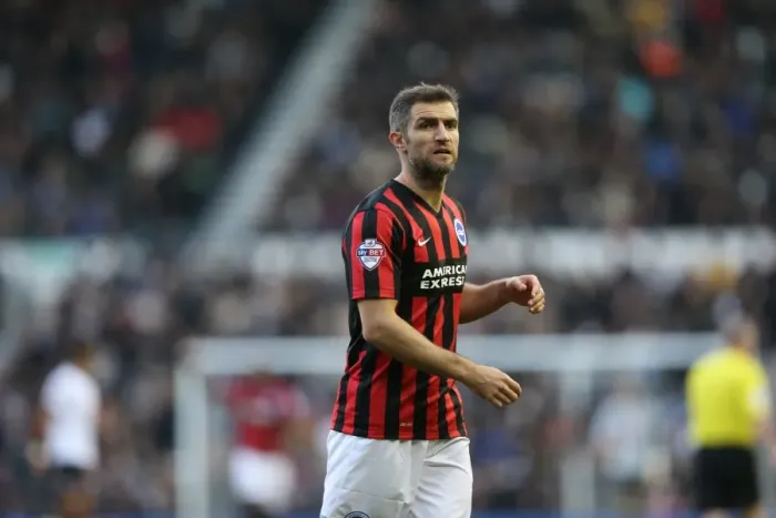 Framed Print : Aaron Hughes in Action: Derby County vs. Brighton & Hove Albion, Sky Bet Championship, iPro Stadium, December 2014 Framed Print : Aaron Hughes in Action: Derby County vs. Brighton & Hove Albion, Sky Bet Championship, iPro Stadium, December 2014