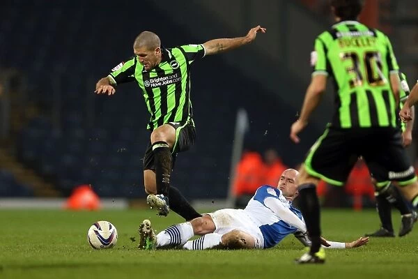 Adam El-Abd in Action: Brighton & Hove Albion vs. Blackburn Rovers, Npower Championship, January 22, 2013