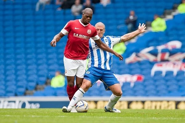 Adam El-Abd Defending: Brighton & Hove Albion vs Barnsley, Npower Championship Match at Amex Stadium (August 25, 2012)