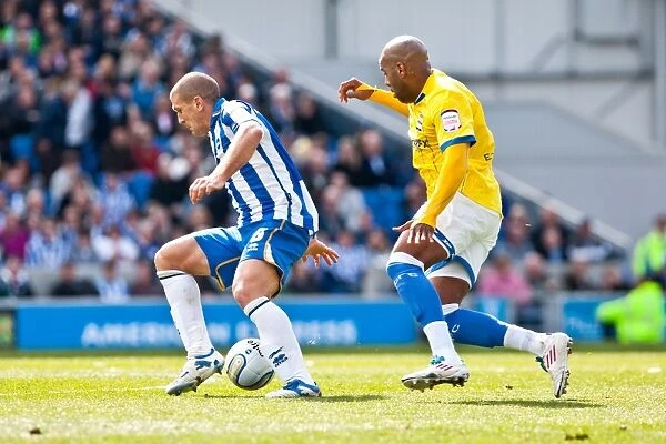 Adam El-Abd's Intense Concentration: Brighton & Hove Albion vs Birmingham City, Npower Championship (April 21, 2012)