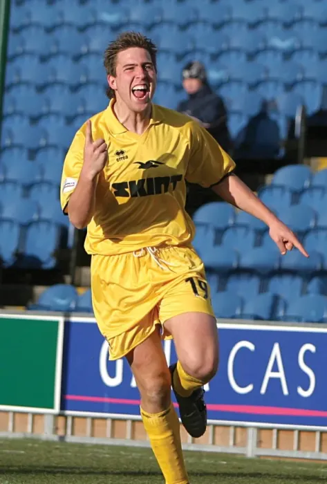 Framed Print : Adam Virgo's Euphoric Moment: First Goal for Brighton & Hove Albion at Stockport (2003-04) Framed Print : Adam Virgo's Euphoric Moment: First Goal for Brighton & Hove Albion at Stockport (2003-04)