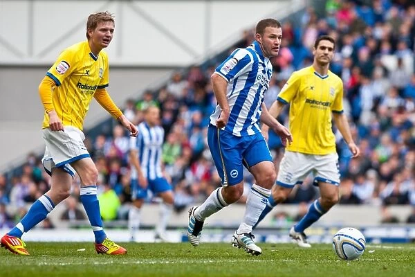 Alan Navarro in Action: Brighton & Hove Albion vs Birmingham City, Amex Stadium (March 21, 2012)