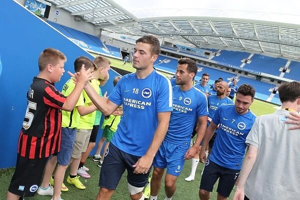 Albion Players Exit Young Seagulls Open Training Session (31st July 2015)