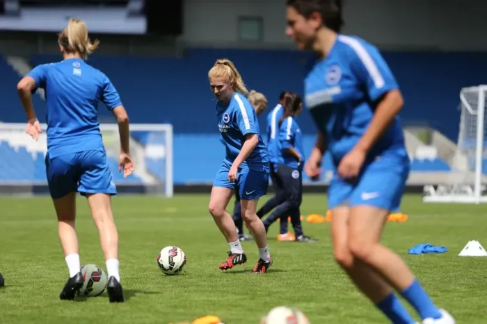 Framed Print : Albion Women's Open Training Session: Young Seagulls in Action (31st July 2015) Framed Print : Albion Women's Open Training Session: Young Seagulls in Action (31st July 2015)