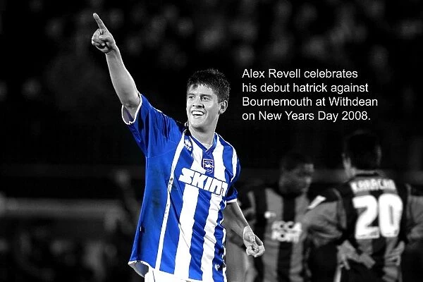 Alex Revell celebrates his 1st team debut hatrick