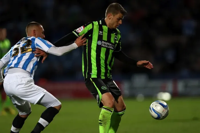 Framed Print : Andrea Orlandi in Action: Brighton & Hove Albion vs. Wolves, Championship Clash at Huddersfield Town (November 17, 2012) Framed Print : Andrea Orlandi in Action: Brighton & Hove Albion vs. Wolves, Championship Clash at Huddersfield Town (November 17, 2012)