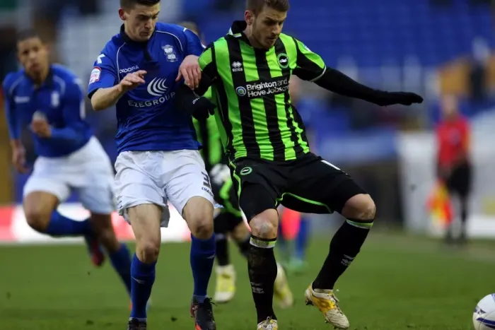 Framed Print : Andrea Orlandi in Action: Brighton & Hove Albion vs. Blackburn Rovers, Championship Clash at St. Andrews (12-12-2022) Framed Print : Andrea Orlandi in Action: Brighton & Hove Albion vs. Blackburn Rovers, Championship Clash at St. Andrews (12-12-2022)