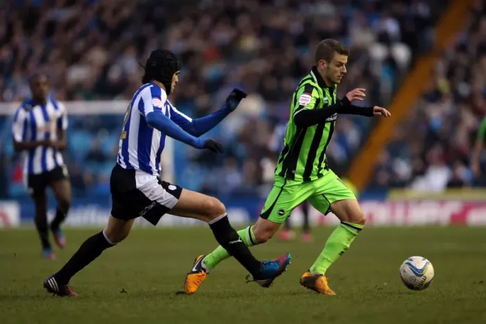 Framed Print : Andrea Orlandi in Action: Sheffield Wednesday vs. Brighton & Hove Albion, Npower Championship, February 2, 2013 Framed Print : Andrea Orlandi in Action: Sheffield Wednesday vs. Brighton & Hove Albion, Npower Championship, February 2, 2013