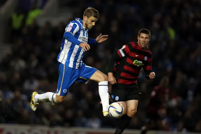 Framed Print : Andrea Orlandi's Thrilling Performance: Brighton & Hove Albion vs Peterborough United, Npower Championship, Amex Stadium, November 6, 2012 Framed Print : Andrea Orlandi's Thrilling Performance: Brighton & Hove Albion vs Peterborough United, Npower Championship, Amex Stadium, November 6, 2012