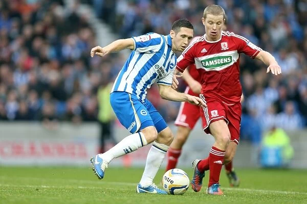 Andrew Crofts in Action: Brighton & Hove Albion vs Middlesbrough, Npower Championship, October 20, 2012