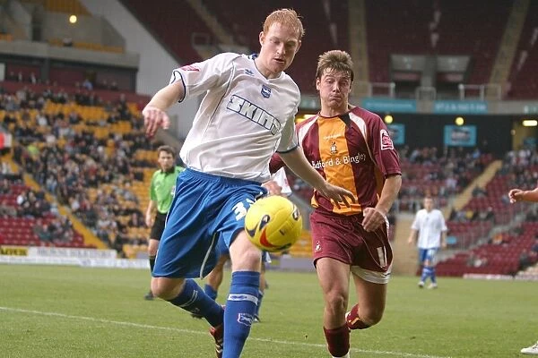 Andrew Whing in action against Bradford City