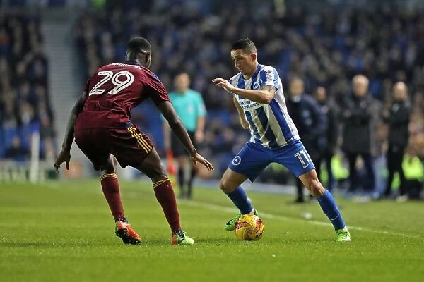 Anthony Knockaert in Action: Brighton & Hove Albion vs. Ipswich Town, EFL Sky Bet Championship (14 February 2017)