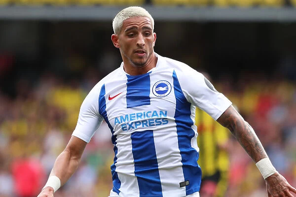 Anthony Knockaert: In Action for Brighton and Hove Albion vs. Watford, Premier League (11th August 2018)