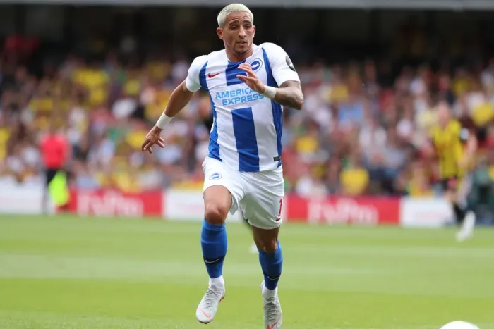 Framed Print : Anthony Knockaert in Action: Brighton and Hove Albion vs. Watford, Premier League (August 11, 2018) Framed Print : Anthony Knockaert in Action: Brighton and Hove Albion vs. Watford, Premier League (August 11, 2018)
