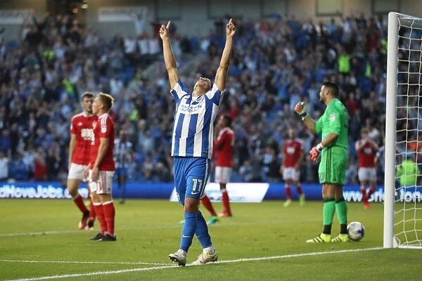 Anthony Knockaert Scores the Opener: Brighton & Hove Albion's Victory over Nottingham Forest in the EFL Sky Bet Championship (12th August 2016)