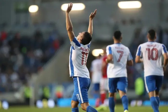 Framed Print : Anthony Knockaert Scores the Opener: Brighton & Hove Albion vs. Nottingham Forest, EFL Sky Bet Championship (12th August 2016) Framed Print : Anthony Knockaert Scores the Opener: Brighton & Hove Albion vs. Nottingham Forest, EFL Sky Bet Championship (12th August 2016)