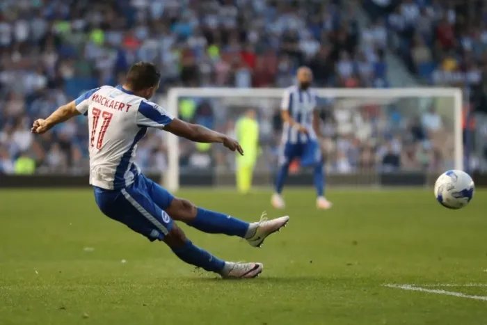 Framed Print : Anthony Knockaert Shoots for Brighton & Hove Albion against Nottingham Forest, EFL Sky Bet Championship 2016 Framed Print : Anthony Knockaert Shoots for Brighton & Hove Albion against Nottingham Forest, EFL Sky Bet Championship 2016