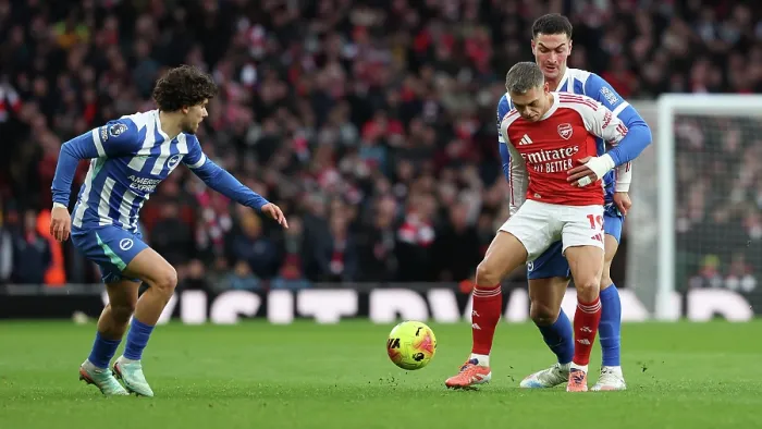 Framed Print : Arsenal v Brighton and Hove Albion Premier League 27DEC25 Framed Print : Arsenal v Brighton and Hove Albion Premier League 27DEC25