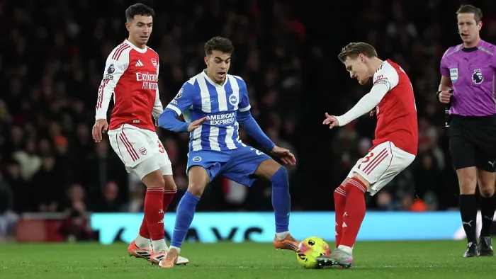 Framed Print : Arsenal v Brighton and Hove Albion Premier League 27DEC25 Framed Print : Arsenal v Brighton and Hove Albion Premier League 27DEC25