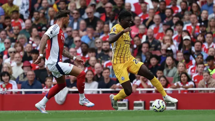 Framed Print : Arsenal v Brighton and Hove Albion Premier League 31AUG24