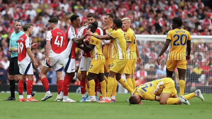 Framed Print : Arsenal v Brighton and Hove Albion Premier League 31AUG24