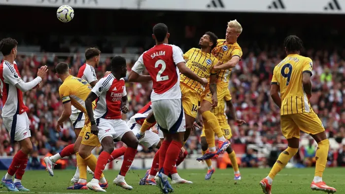 Framed Print : Arsenal v Brighton and Hove Albion Premier League 31AUG24 Framed Print : Arsenal v Brighton and Hove Albion Premier League 31AUG24