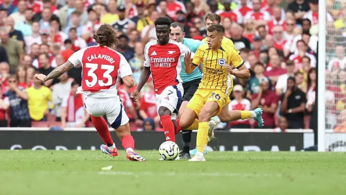 Framed Print : Arsenal v Brighton and Hove Albion Premier League 31AUG24 Framed Print : Arsenal v Brighton and Hove Albion Premier League 31AUG24