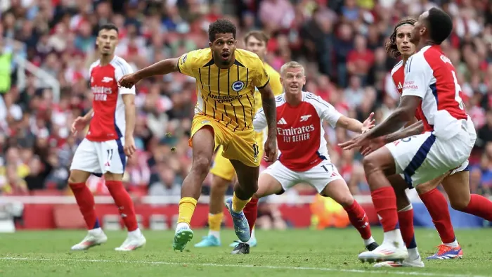 Framed Print : Arsenal v Brighton and Hove Albion Premier League 31AUG24 Framed Print : Arsenal v Brighton and Hove Albion Premier League 31AUG24