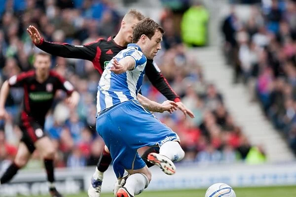 Ashley Barnes in Action: Brighton & Hove Albion vs. Middlesbrough, Npower Championship, March 2012