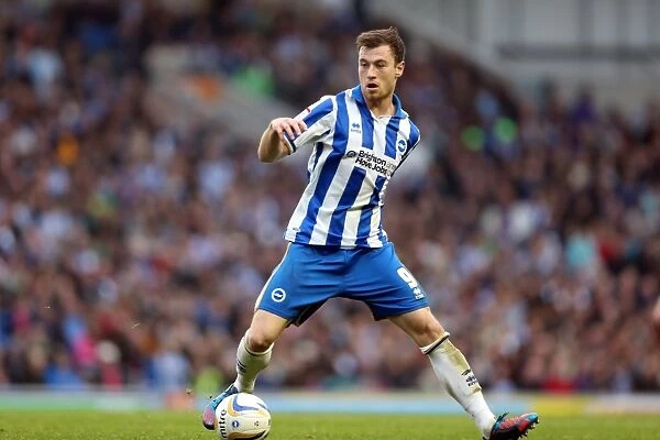 Ashley Barnes in Action: Brighton & Hove Albion vs. Middlesbrough, Championship Match, October 20, 2012