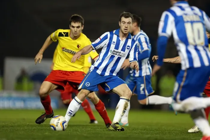 Framed Print : Ashley Barnes in Action: Brighton & Hove Albion vs. Watford, December 29, 2012 Framed Print : Ashley Barnes in Action: Brighton & Hove Albion vs. Watford, December 29, 2012