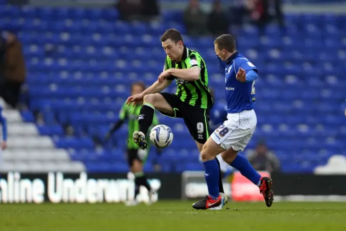 Framed Print : Ashley Barnes in Action: Brighton & Hove Albion vs. Blackburn Rovers, Championship Clash at Birmingham City (January 19, 2013) Framed Print : Ashley Barnes in Action: Brighton & Hove Albion vs. Blackburn Rovers, Championship Clash at Birmingham City (January 19, 2013)