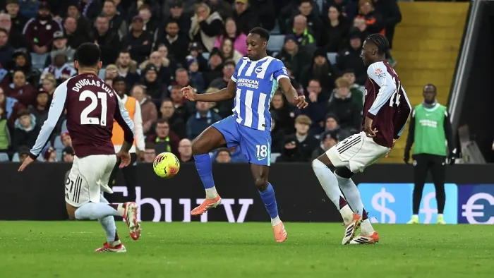 Framed Print : Aston Villa v Brighton and Hove Albion Premier League 11FEB26 Framed Print : Aston Villa v Brighton and Hove Albion Premier League 11FEB26