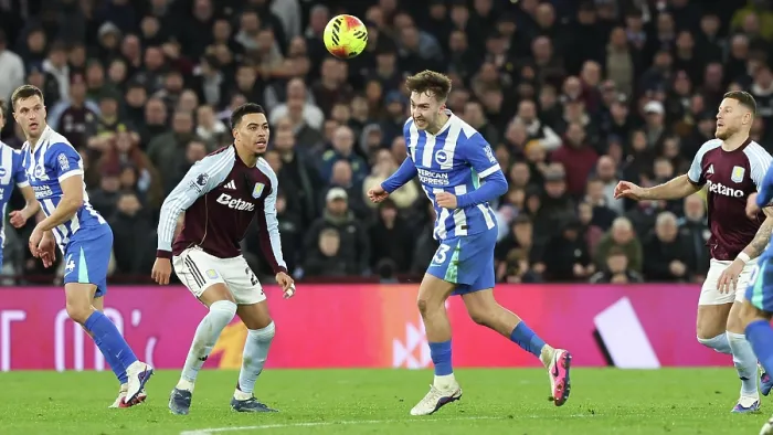Framed Print : Aston Villa v Brighton and Hove Albion Premier League 11FEB26 Framed Print : Aston Villa v Brighton and Hove Albion Premier League 11FEB26