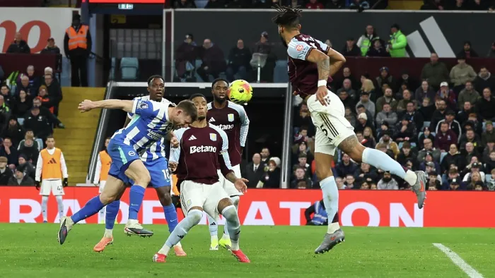 Framed Print : Aston Villa v Brighton and Hove Albion Premier League 11FEB26 Framed Print : Aston Villa v Brighton and Hove Albion Premier League 11FEB26