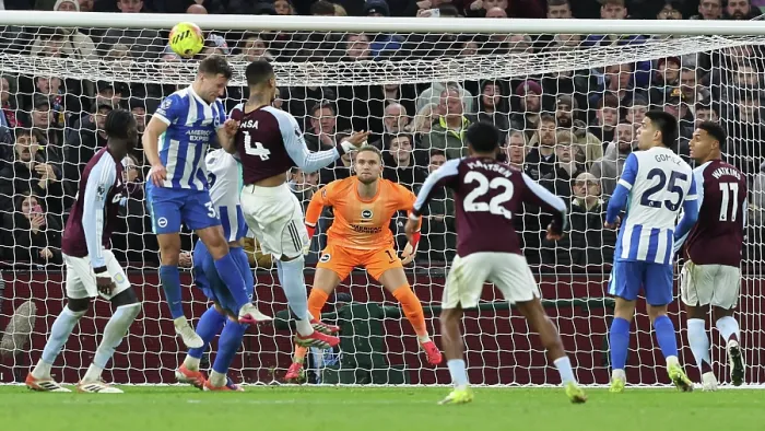 Framed Print : Aston Villa v Brighton and Hove Albion Premier League 11FEB26 Framed Print : Aston Villa v Brighton and Hove Albion Premier League 11FEB26
