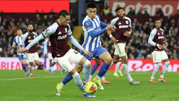 Framed Print : Aston Villa v Brighton and Hove Albion Premier League 11FEB26 Framed Print : Aston Villa v Brighton and Hove Albion Premier League 11FEB26