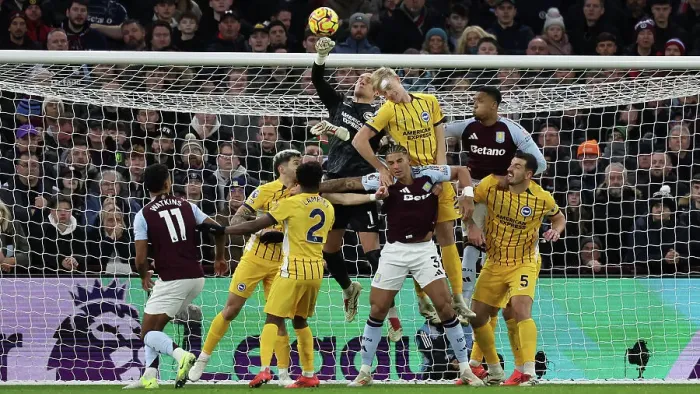 Framed Print : Aston Villa v Brighton and Hove Albion Premier League 30DEC24 Framed Print : Aston Villa v Brighton and Hove Albion Premier League 30DEC24