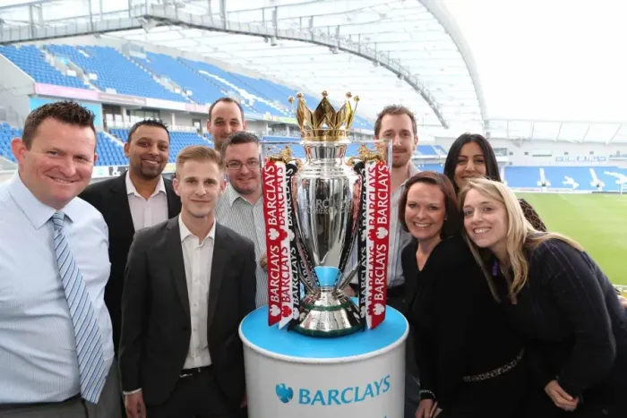 Framed Print : Barclays Business Network Meeting at Brighton & Hove Albion FC - March 27, 2014