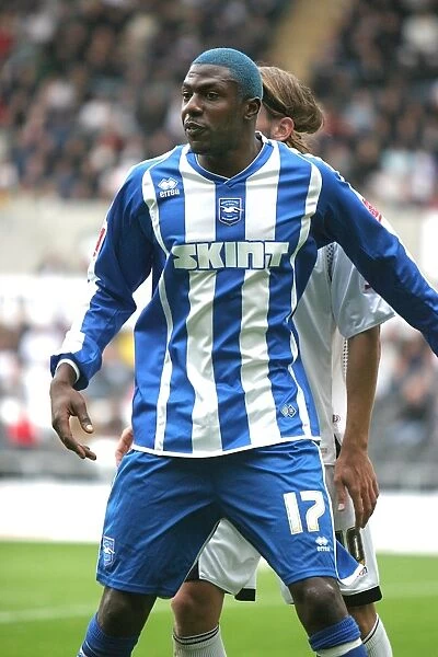 Bas Savage in Action: A Standout Moment for Brighton & Hove Albion FC during the 2007 / 08 Season