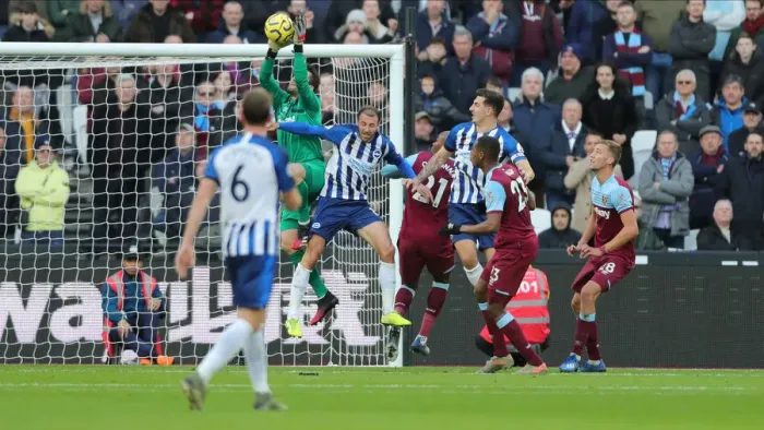 Framed Print : A Battle in the Premier League: West Ham United vs. Brighton & Hove Albion - February 1, 2020 Framed Print : A Battle in the Premier League: West Ham United vs. Brighton & Hove Albion - February 1, 2020