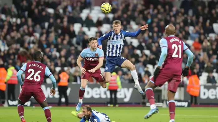 Framed Print : A Battle in the Premier League: West Ham United vs. Brighton and Hove Albion (1st February 2020) Framed Print : A Battle in the Premier League: West Ham United vs. Brighton and Hove Albion (1st February 2020)