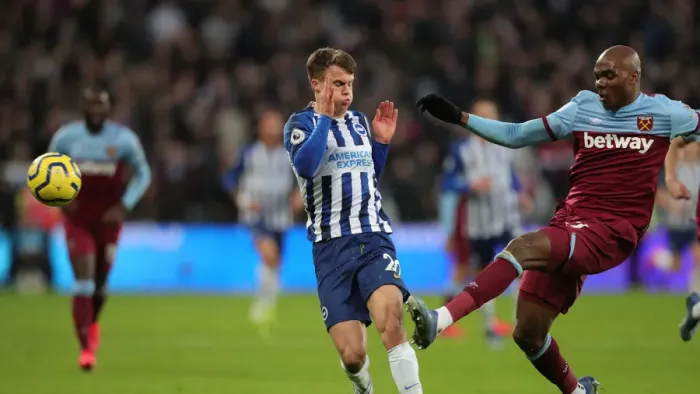 Framed Print : A Battle in the Premier League: West Ham United vs. Brighton & Hove Albion (1st February 2020) Framed Print : A Battle in the Premier League: West Ham United vs. Brighton & Hove Albion (1st February 2020)