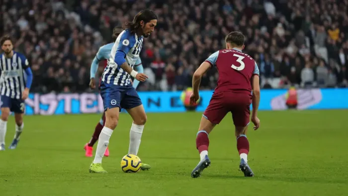 Framed Print : A Battle in the Premier League: West Ham United vs. Brighton and Hove Albion (1st February 2020) Framed Print : A Battle in the Premier League: West Ham United vs. Brighton and Hove Albion (1st February 2020)