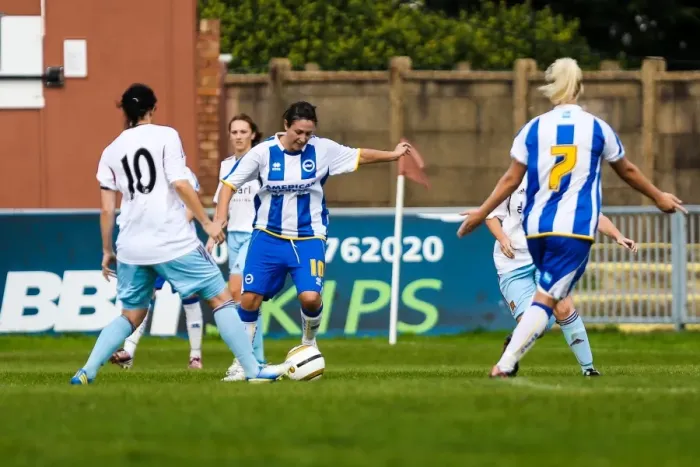 Framed Print : Battle of the Women's Football Field: Brighton & Hove Albion vs. West Ham United (2013-14) Framed Print : Battle of the Women's Football Field: Brighton & Hove Albion vs. West Ham United (2013-14)