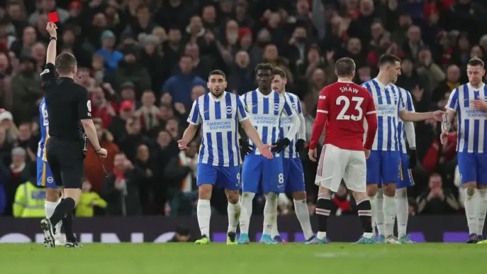 Framed Print : Battling it Out: Manchester United vs. Brighton & Hove Albion at Old Trafford - 15FEB22 Framed Print : Battling it Out: Manchester United vs. Brighton & Hove Albion at Old Trafford - 15FEB22