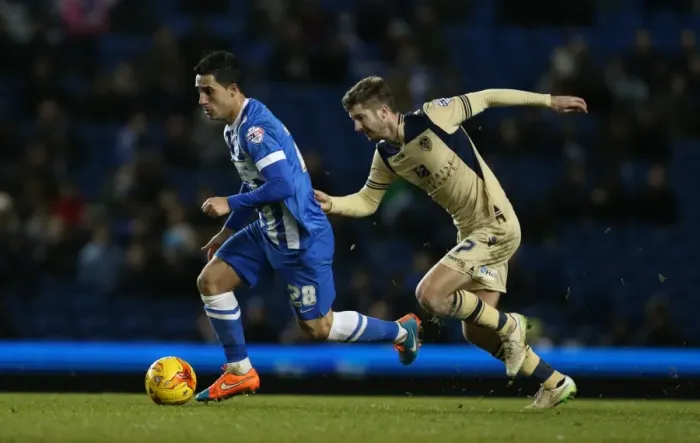 Framed Print : Beram Kayal in Action: Brighton vs. Leeds United, February 2015 Framed Print : Beram Kayal in Action: Brighton vs. Leeds United, February 2015