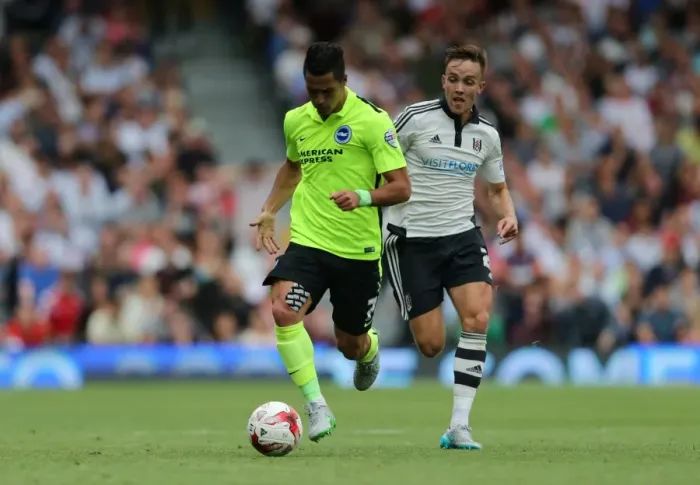Framed Print : Beram Kayal in Action: Brighton vs. Fulham, Sky Bet Championship (15 / 08 / 2015) Framed Print : Beram Kayal in Action: Brighton vs. Fulham, Sky Bet Championship (15 / 08 / 2015)