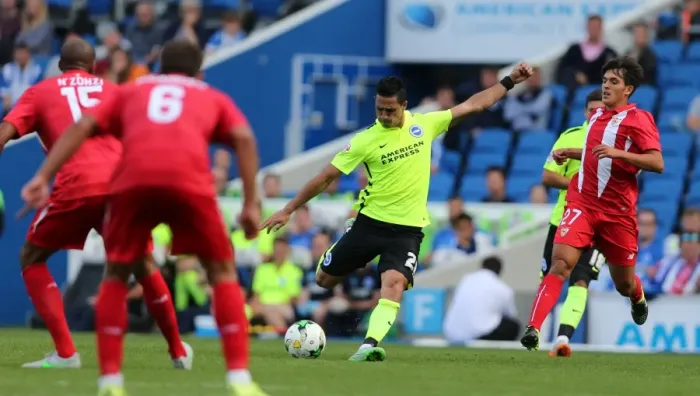 Framed Print : Beram Kayal's Shot: Brighton & Hove Albion vs Sevilla FC Pre-Season Friendly (August 2, 2015) Framed Print : Beram Kayal's Shot: Brighton & Hove Albion vs Sevilla FC Pre-Season Friendly (August 2, 2015)